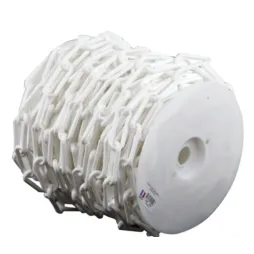 Bobine de chainette en plastique blanc