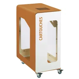 Poubelle de tri sélectif CUBATRI sur roulettes et sans serrure