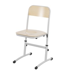 Chaise scolaire appui sur table réglable en hauteur