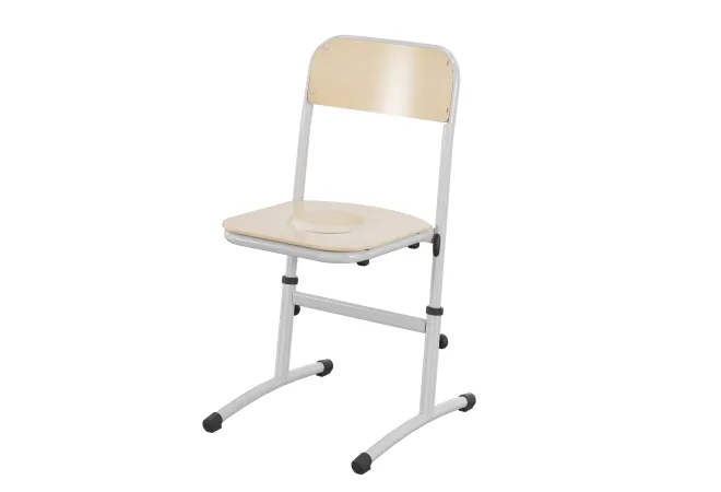Chaise scolaire appui sur table réglable en hauteur