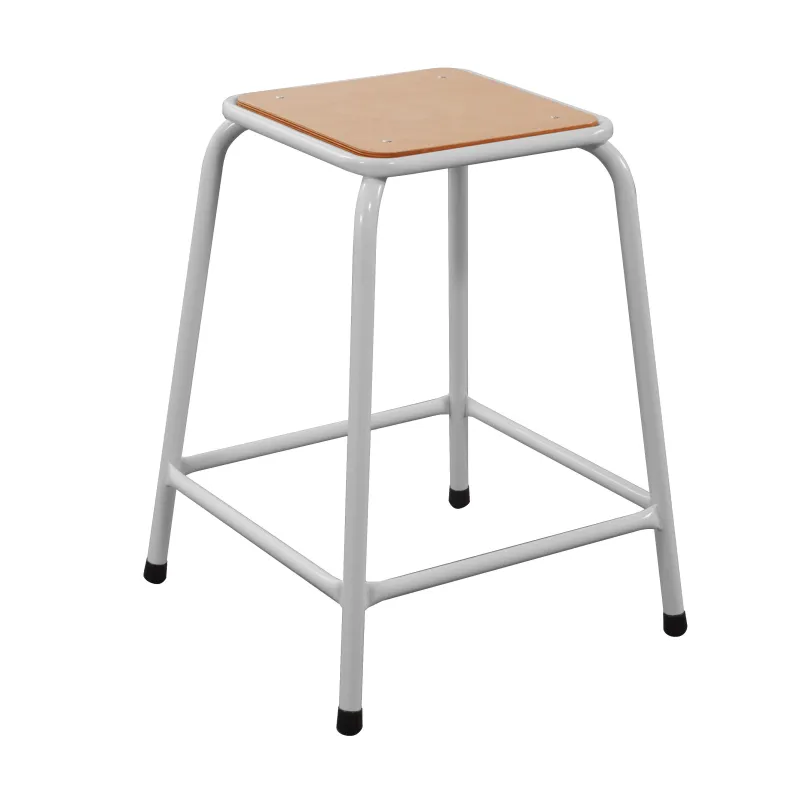 Tabouret scolaire avec repose pieds hauteur 58 cm