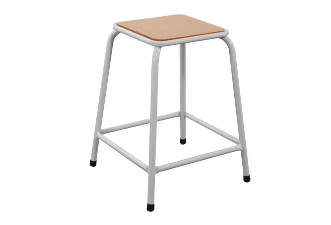 Tabouret scolaire avec repose pieds hauteur 58 cm