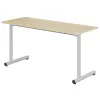 Table scolaire Biplace 130x50 cm - pieds ronds