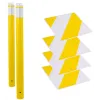Kit de sécurité pour passage piéton, potelets jaune, dalles jaunes/noires