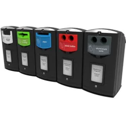 Cache poubelle roulante en polyéthylène