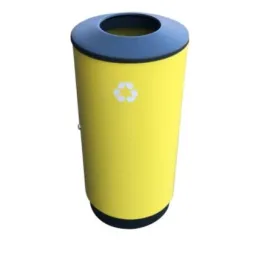 Corbeille acier pour tri sélectif