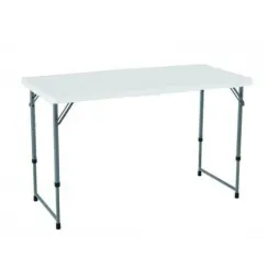 Table rectangulaire pliante en 2