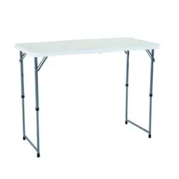 Table rectangulaire pliante en 2