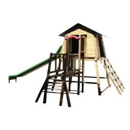 Cabane de l'ours jeux de plein air en bois