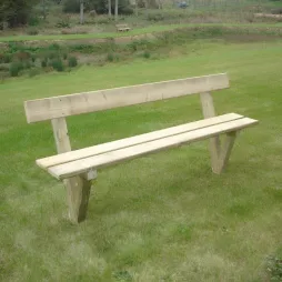 Banc public en bois Forestier