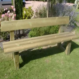 Banc jardin public en bois