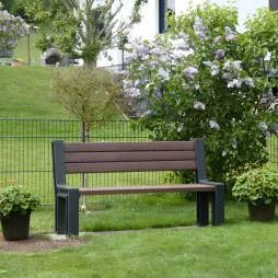Banc urbain en plastique recyclé - Banc public en recyclé