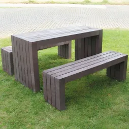 Ensemble pique-nique en plastique recyclé