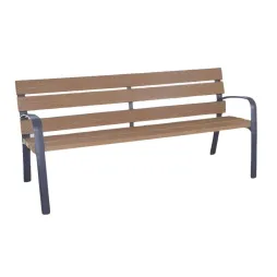 Banc public en plastique recyclé