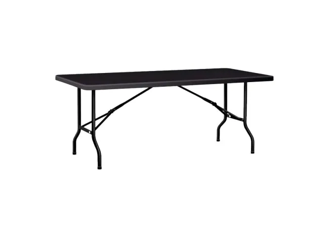 Table polypro rectangulaire noire Table polypro rectangulaire noire