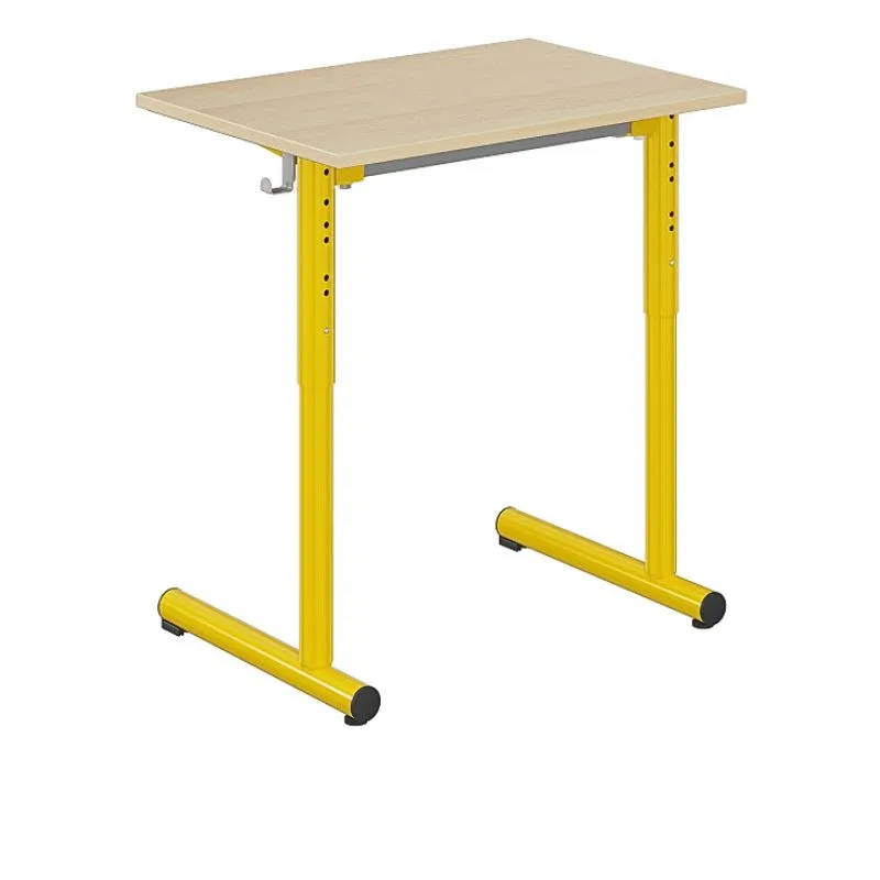 Bureau scolaire réglable en hauteur