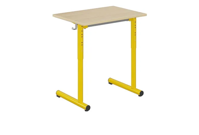 Bureau scolaire réglable en hauteur