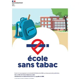 Panneau école sans tabac