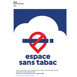 Panneau pvc espace sans tabac