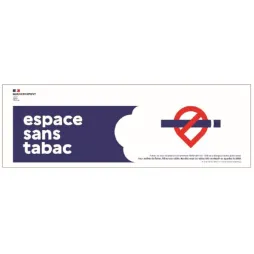 Bâche signalétique pour espace sans tabac