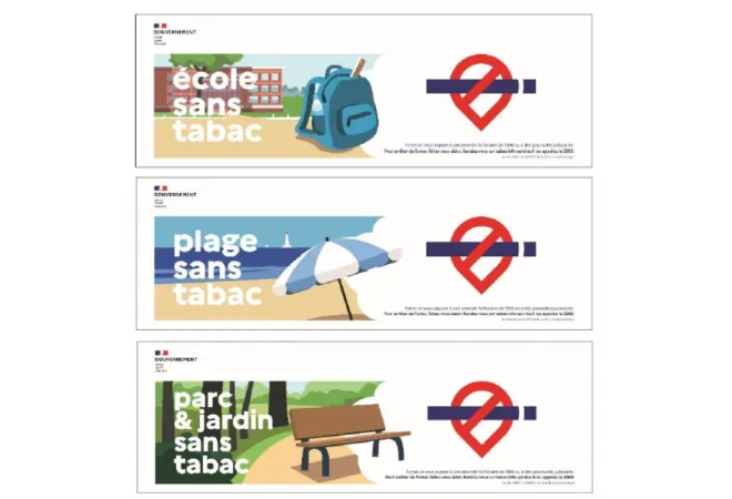 Bâche en pvc pour signaler les espaces non fumeur