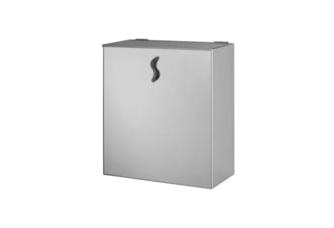 Poubelle murale sanitaire 10 litre en inox finition brillant Poubelle murale sanitaire 10 litre en inox finition brillant