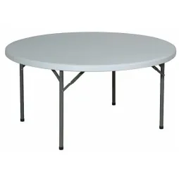 Table pliante ronde en polypropylène