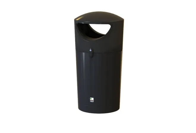 Poubelle ronde en plastique