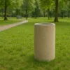 Corbeille en béton extérieure - Poubelle en béton