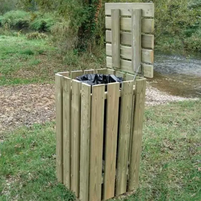 Corbeille en bois carré Corbeille en bois carré