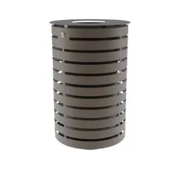 Corbeille de rue métallique