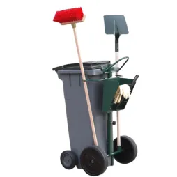 Chariot de voirie pour conteneur plastique