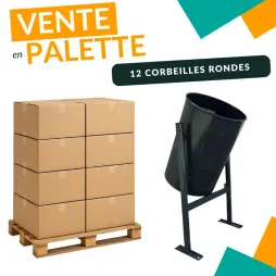 Corbeille de propreté urbaine