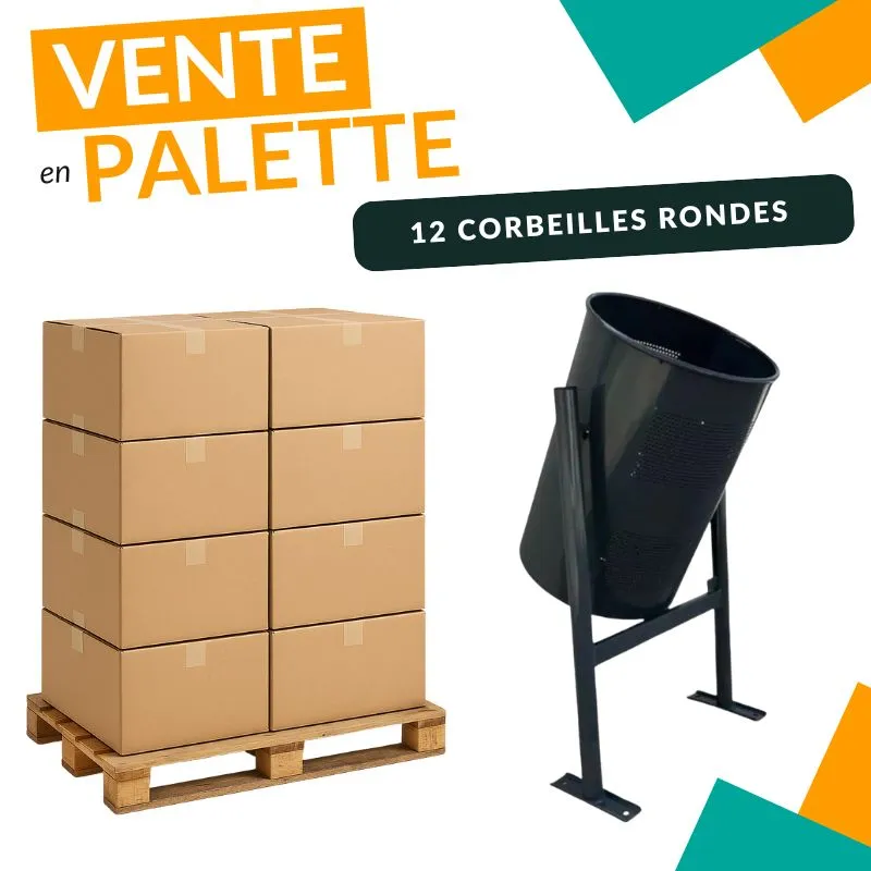 Corbeille de propreté urbaine