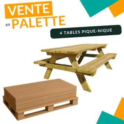 Table picnic en bois - achat en gros