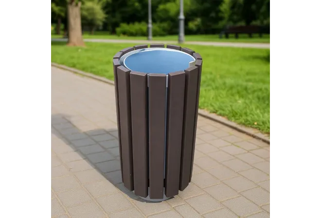 Corbeille de propreté en plastique recyclé Corbeille de propreté en plastique recyclé