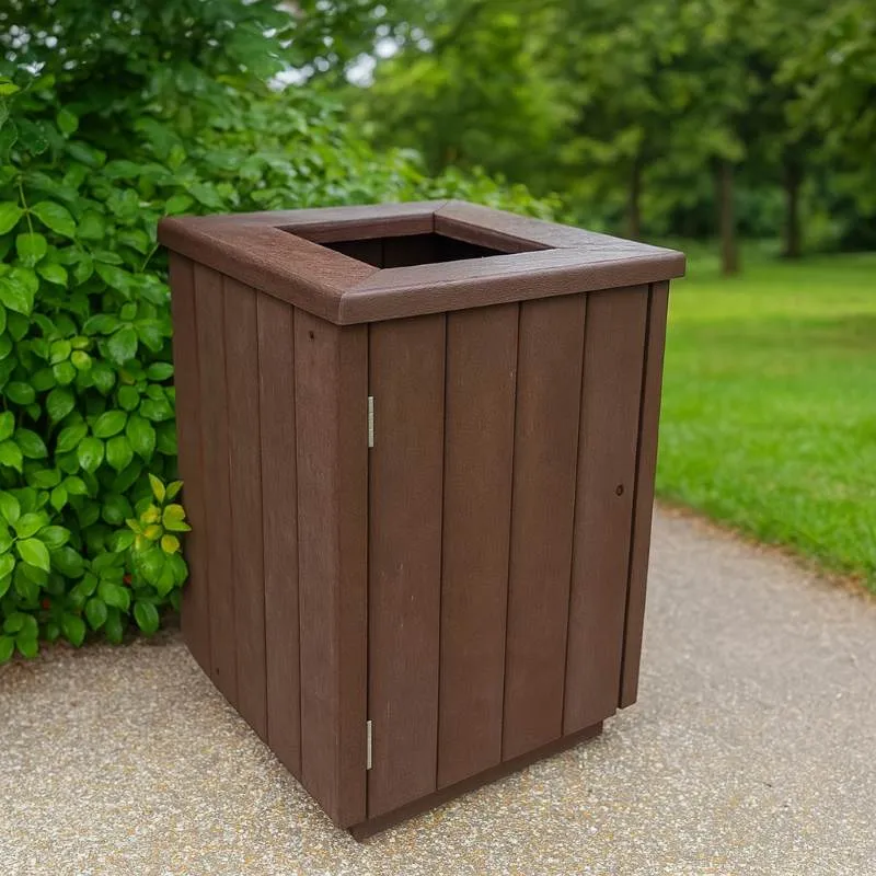 Poubelle extérieure en plastique recyclé Poubelle extérieure en plastique recyclé