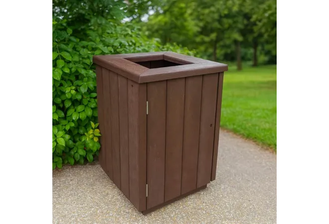 Poubelle extérieure en plastique recyclé Poubelle extérieure en plastique recyclé