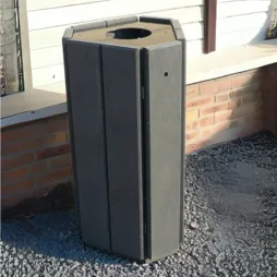 Poubelle publique en plastique recyclé Poubelle publique en plastique recyclé