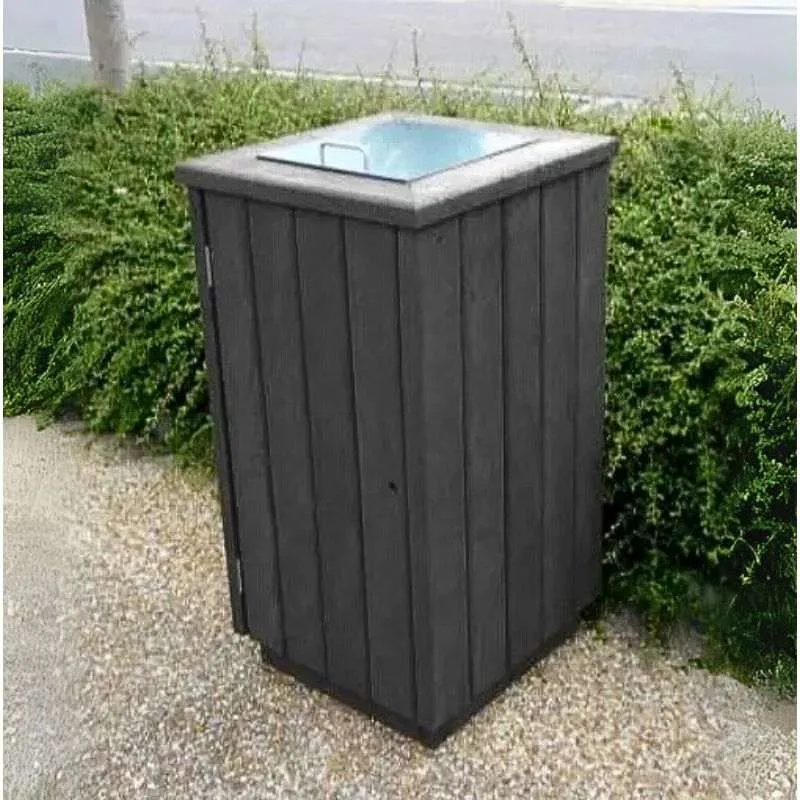 Corbeille pour collectivités en plastique recyclé