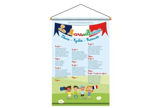 Kakémono la marseillaise pour maternelle