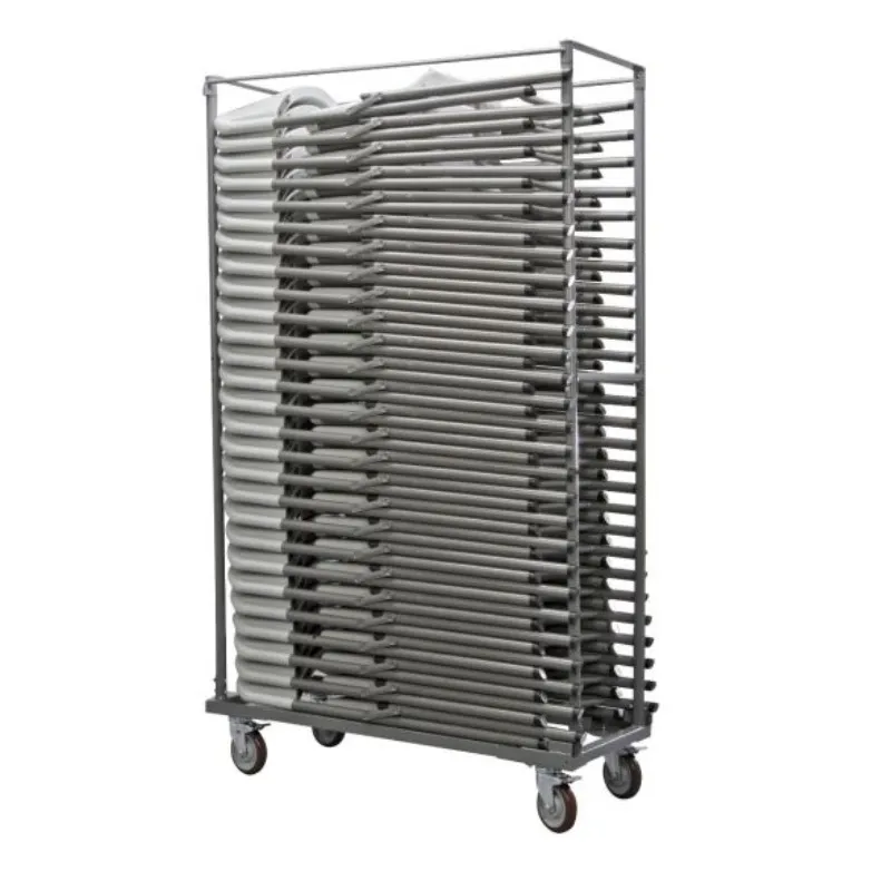 Chariot sur roulettes pour chaises