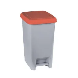 Poubelle de tri sélectif intérieur en polypro couvercle rouge