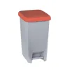Poubelle de tri sélectif intérieur en polypro couvercle rouge