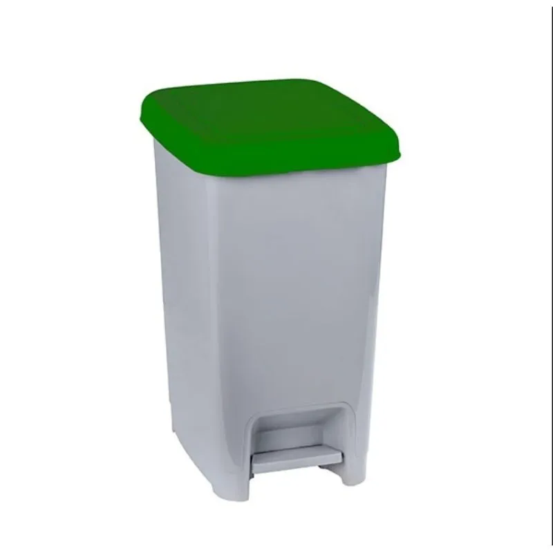 Poubelle de bureau en polypro avec couvercle vert