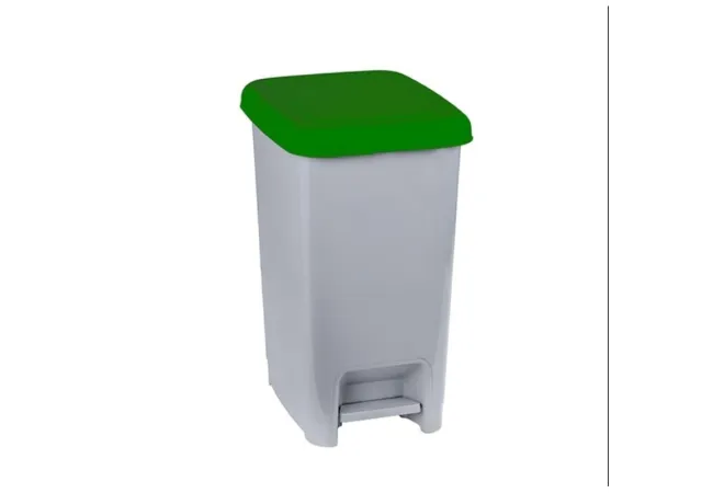 Poubelle de bureau en polypro avec couvercle vert