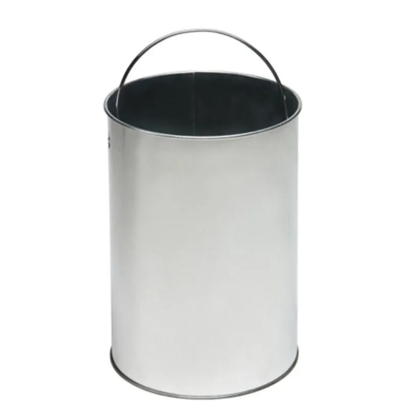 Poubelle collectivité avec seau en acier galvanisé