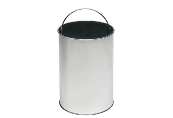 Poubelle collectivité avec seau en acier galvanisé