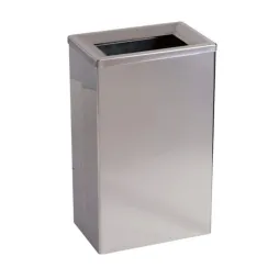 Corbeille à papier en acier brillant de 25 L
