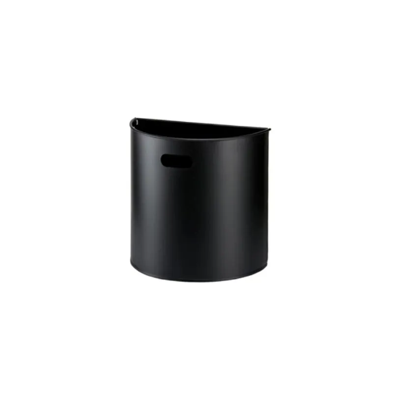 Poubelle murale d'intérieur métallique noire